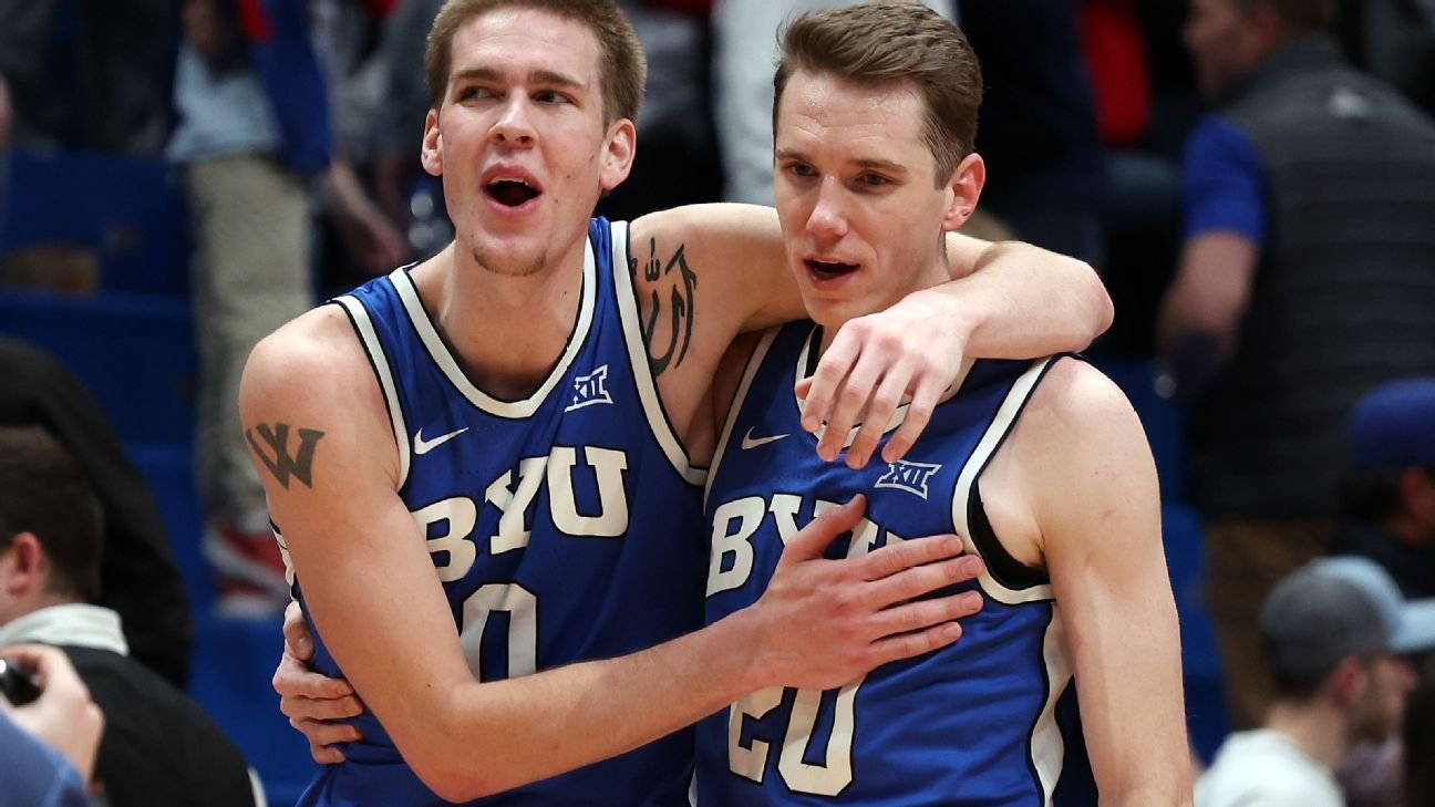 BYU stuns No. 7 Kansas, ends Jayhawks’ 19-game home win streak