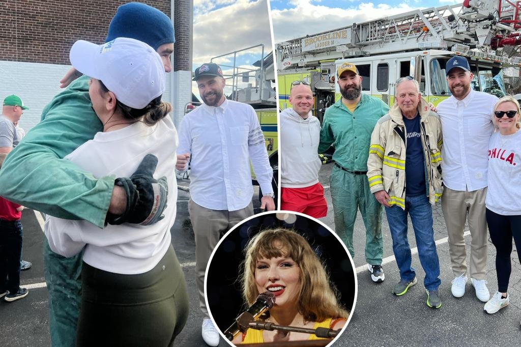 Travis, Jason Kelce attend fundraiser in Philly as Taylor Swift performs in Singapore