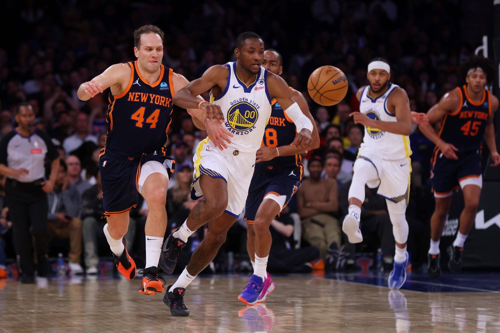 Moses Moody, Jonathan Kuminga rise up in Warriors’ road win over Knicks