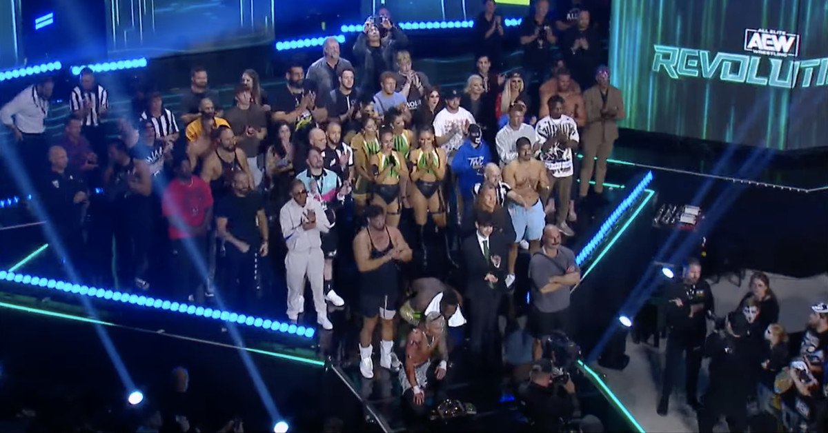 Video of Sting’s farewell after AEW Revolution went off the air