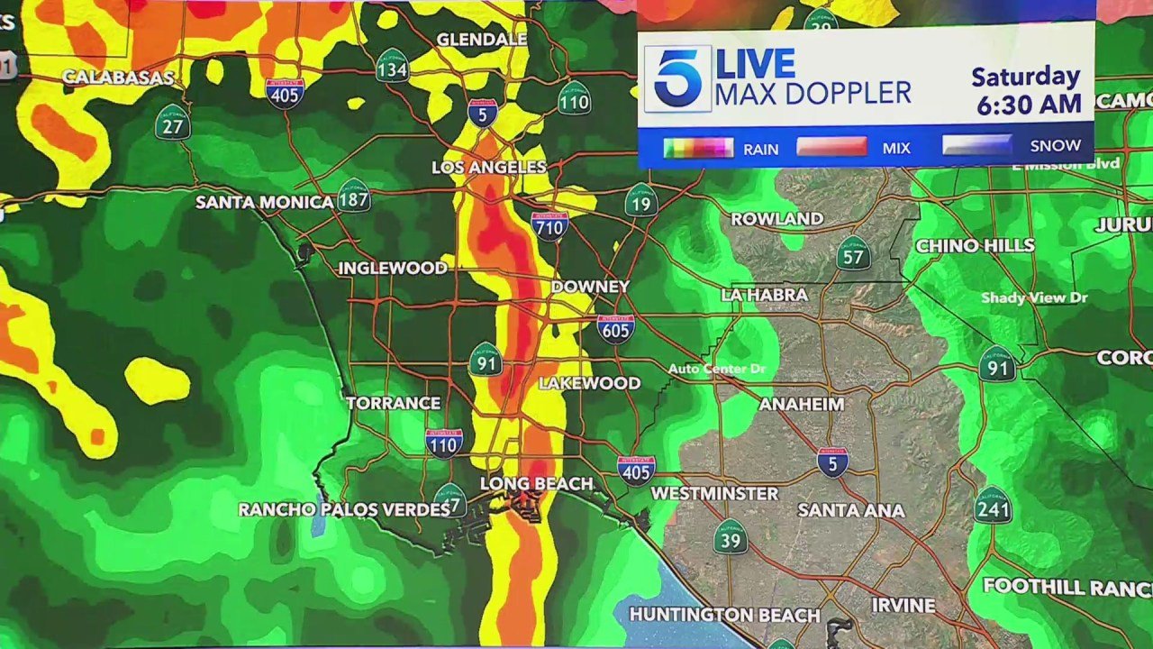 Heavy rain moves through Southern California, dangerous conditions possible