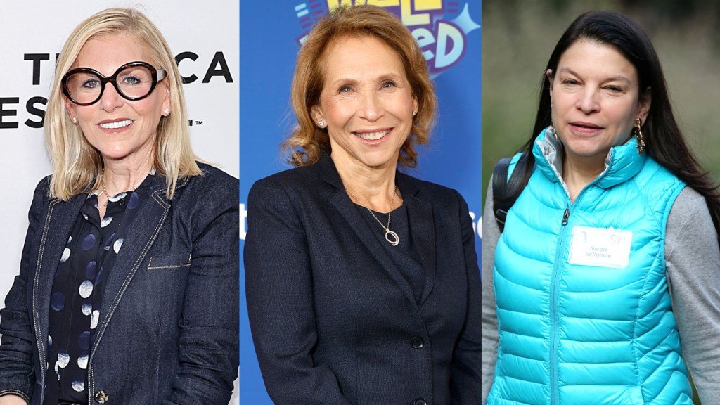 Dawn Ostroff, Shari Redstone and Nicole Seligman